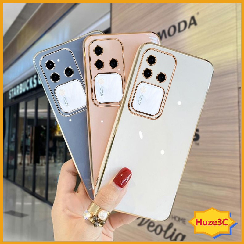 เคส Vivo V30 5G V30 Pro 5G V29 5G V29E V27 5G V27E V25 5G V25E เคสโทรศัพท์มือถือแบบนิ่ม ลาย เรียบง่าย สําหรับ ZB