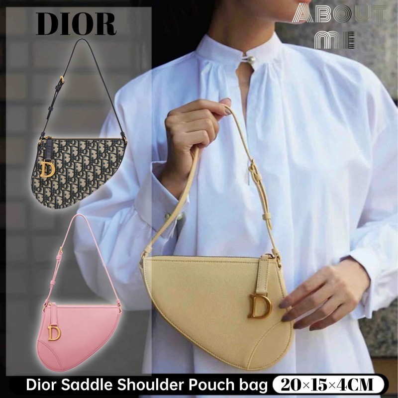 ดิออร์ Dior Saddle Shoulder Pouch bagกระเป๋าถือไซส์เล็กใหม่