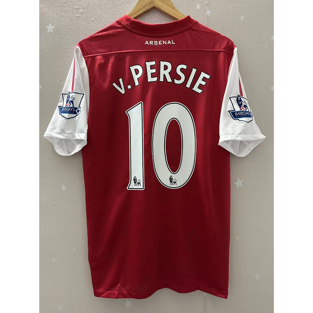 เสื้อกีฬาแขนสั้น ลายทีมชาติฟุตบอล Arsenal HENRY V.PERSIE FABREGAS 11-12 ชุดเหย้า คุณภาพสูง สไตล์เรโทร