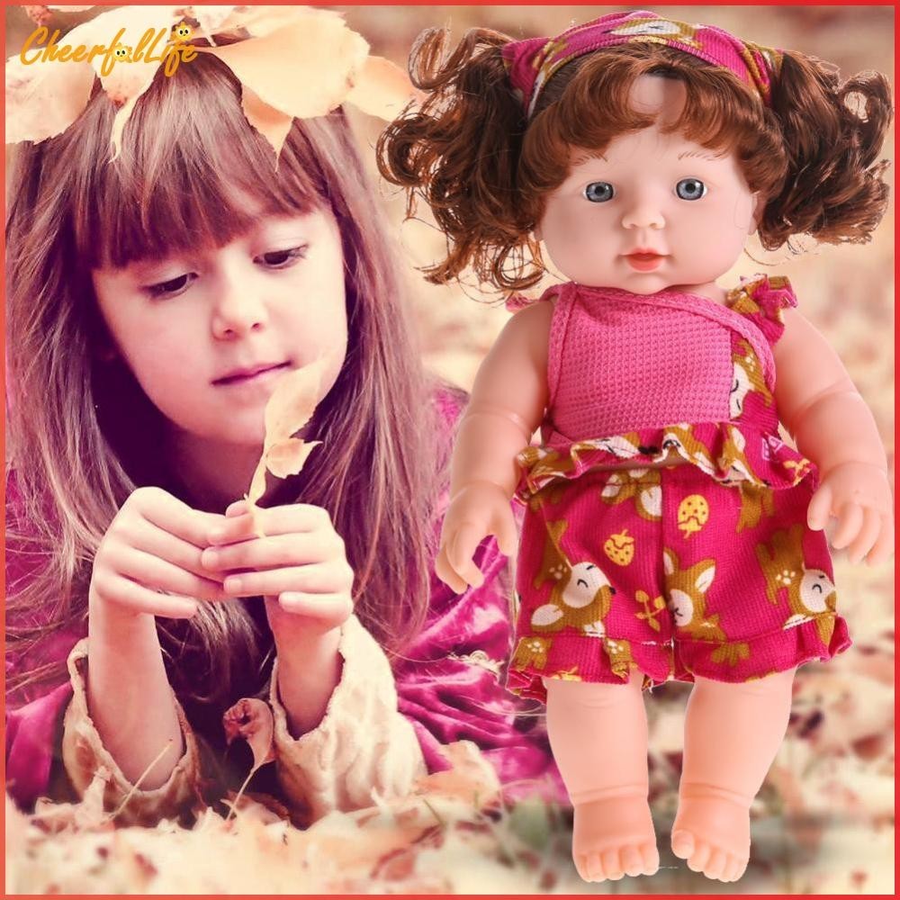 ❉ Cheerful ตุ๊กตาเด็กทารกเสมือนจริง แบบซิลิโคนนิ่ม ไวนิล ของเล่นพูดได้เหมือนจริง สําหรับเด็ก