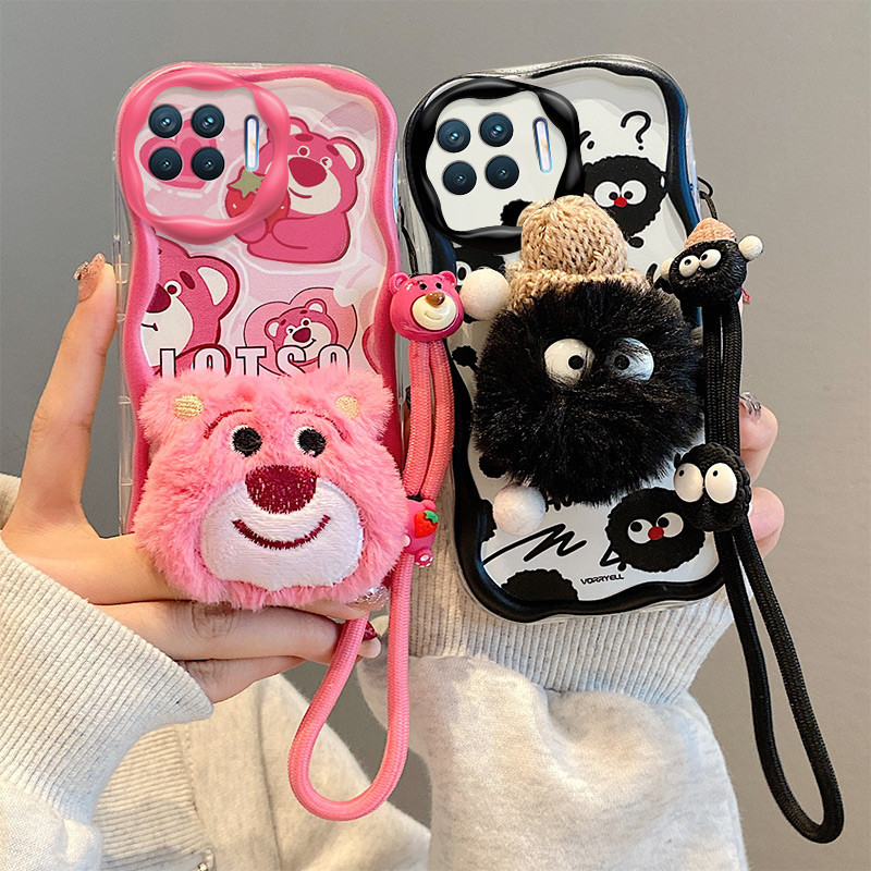 เคส oppo a93 เคสโทรศัพท์มือถือ ผ้ากํามะหยี่ขนนิ่ม ลายการ์ตูนตุ๊กตา สามมิติ สําหรับ