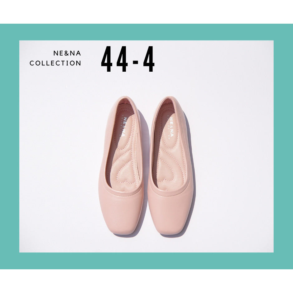 รองเท้าไม่มีสาย รองเท้าเเฟชั่นผู้หญิงเเบบคัชชูส้นเตี้ย No. 44-4 NE&amp;NA Collection Shoes