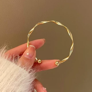 สร้อยข้อมือ สายรัดข้อมือ ทรงกลม ดีไซน์เรียบง่าย ของขวัญแฟนสาว 1 ชิ้น