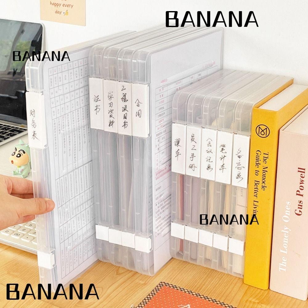 Banana1 กล่องพลาสติก ขนาด A4 A5 1 ชิ้น สําหรับจัดเก็บเอกสาร กระดาษ A4