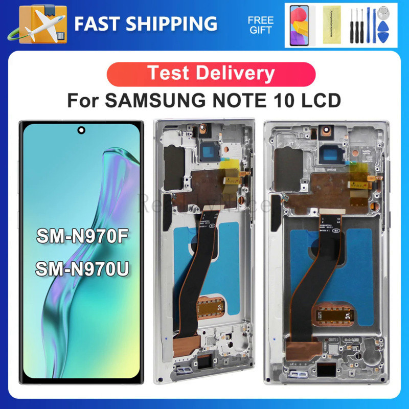หมายเหตุ 10 สําหรับ Samsung 6.3 สําหรับ Note10 N970F N970U N970W N970N จอแสดงผล LCD Touch Screen Dig