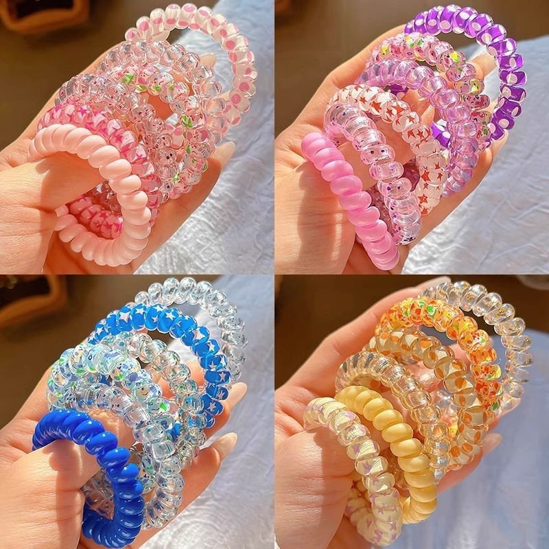 ยางรัดผม ไล่โทนสี สไตล์เกาหลี สําหรับผู้หญิง 4/6 ชิ้น
