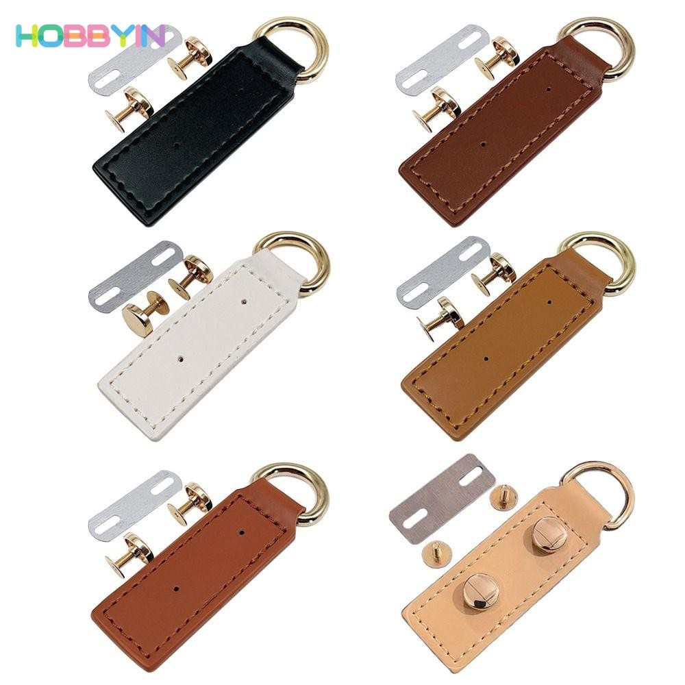 HOBBYIN เข็มกลัดโลหะ หนัง PU แฮนด์เมด สําหรับกระเป๋า DIY