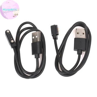 Myriadu Universal Smart Watch Charger สายไฟสายชาร์จแม่เหล็ก 2 Pin 4 Pin USB Charger สําหรับสมาร์ทนาฬิกา 7.62 มม.2.54 มม.4 มม.สายชาร์จ TH