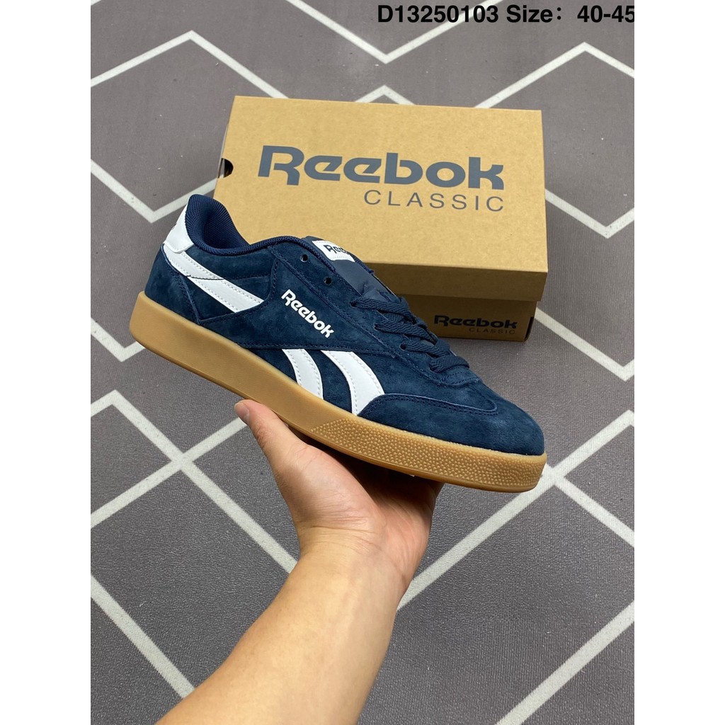 (4 สี)Reebok SMASH EDGE Lace Leather Casual Sports Shoes for Men RB-11