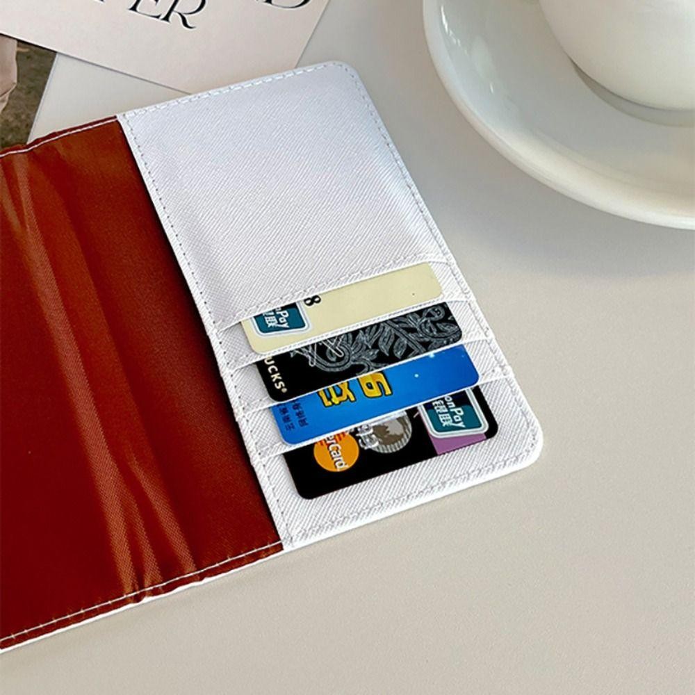 Bubble Passport Bag, Multi-function Ultra-thin Capybara Passport Holder, Portable Cartoon PU Leather Credit Card Wallet Travel Accessories