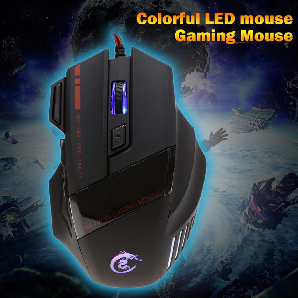 เมาส์เกมมิ่ง HXSJ A907 มีสาย ไฟ RGB ปรับ DPI ได้ thumbnail 5