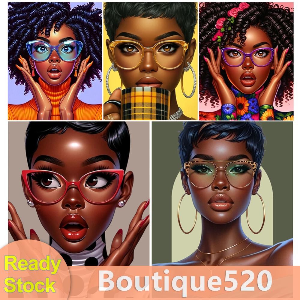 5d DIY เต็มรอบเจาะเพชรจิตรกรรมสาวชุดตกแต่งบ้าน Art Craft 40x50 ซม.F [boutique520.th]