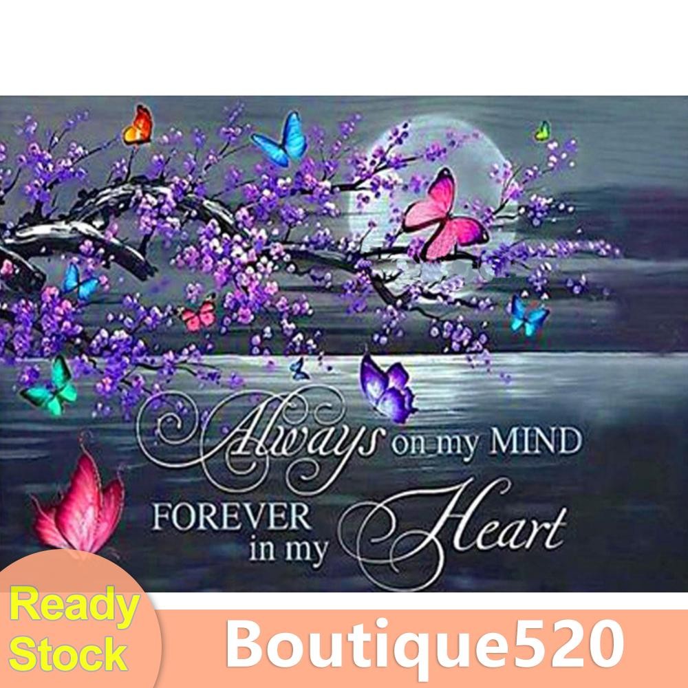 50x40 ซม.สีน้ํามันโดยตัวเลขตัวอักษร Frameless ภาพหัตถกรรมชุดตกแต่งบ้าน SN [boutique520.th]