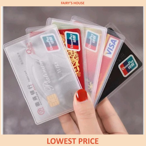ผู้ถือมัลติฟังก์ชั่น IC myKad ATM Bank Card Cover Lesen พลาสติกผู้ถือบัตรกันน้ําโปร่งใสหนา