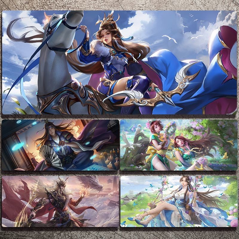 สามก๊กฆ่าแผ่นรองเมาส์แผ่นรองโต๊ะขนาดใหญ่ Guo Jia เกมขนาดใหญ่แผ่นรองแป้นพิมพ์การ์ตูน Ganing Xu Sheng 