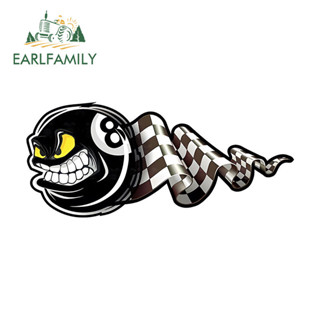 EARLFAMILY 13 ซม.จํานวน 8 Ball สติกเกอร์รถจักรยานยนต์ Trunk …