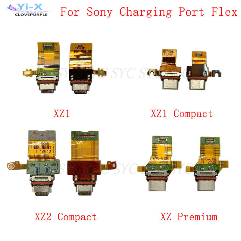 พอร์ตชาร์จ USB สําหรับ Sony Xperia XZ1 Compact XZ2 XZ Premium Charging Connector Flex Module