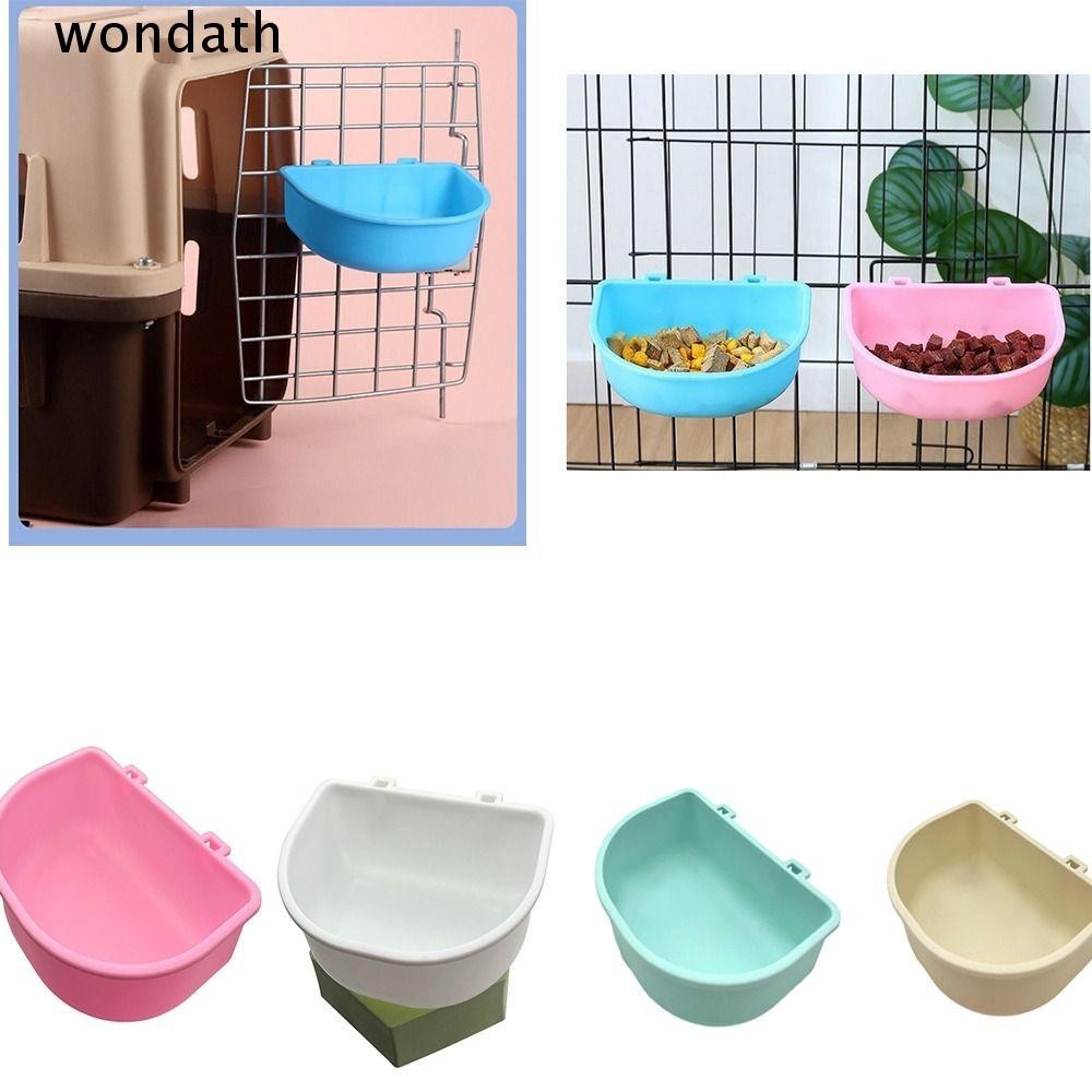 Wonda ชามพลาสติก แบบแขวน แบบพกพา ที่ทนทาน สําหรับให้อาหารสัตว์เลี้ยง สุนัข แมว