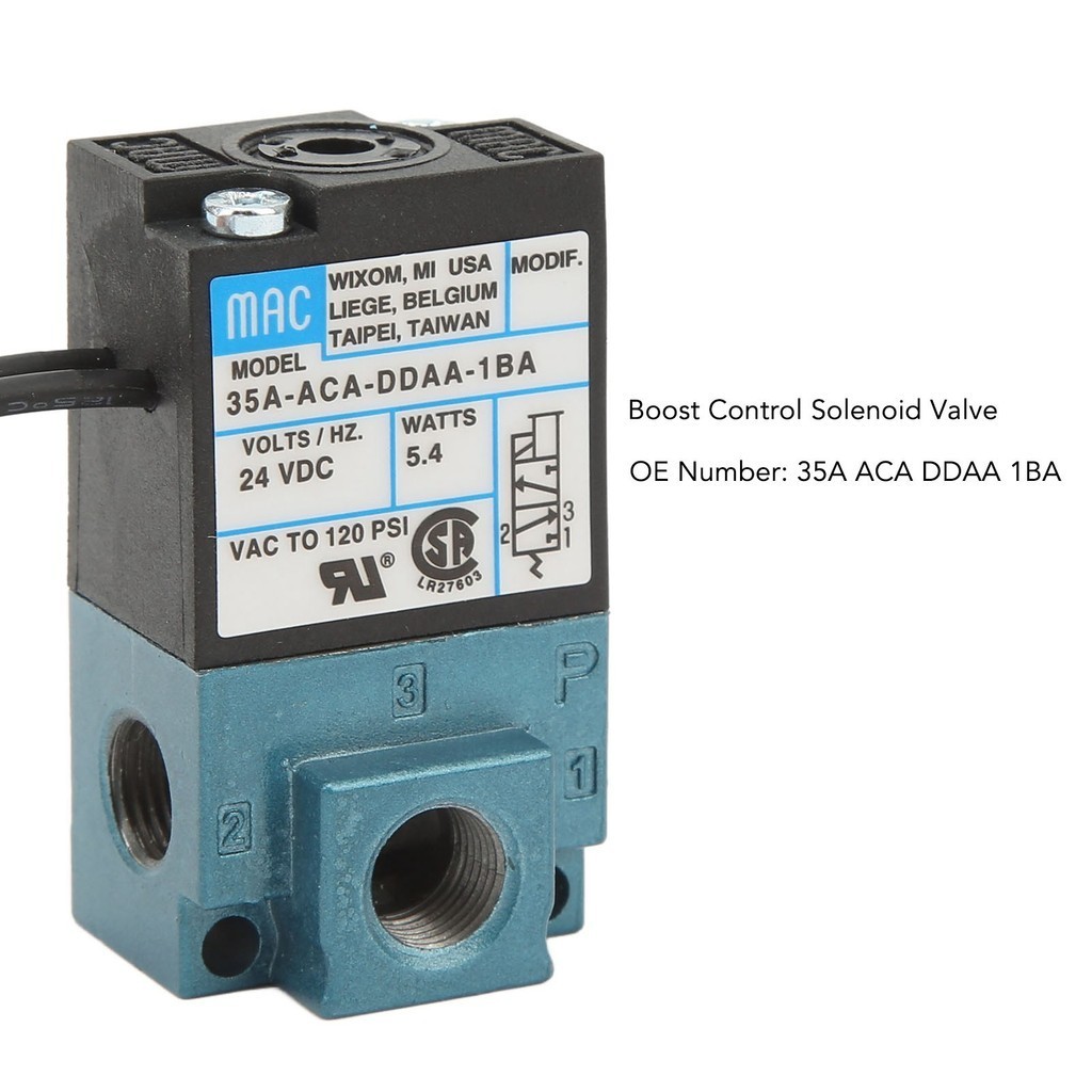 YiChe DC24V 5.4W 3 พอร์ต Boost Control โซลินอยด์วาล์ว 35A ACA DDAA 1BA อิเล็กทรอนิกส์ วาล์ว