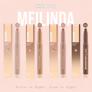 Meilinda Matte and Glitter Pop Eye Stick อายแชโดว์ เมลินดา แบบแท่ง เนื้อแมท เนื้อกริตเตอร์ กันน้ำ