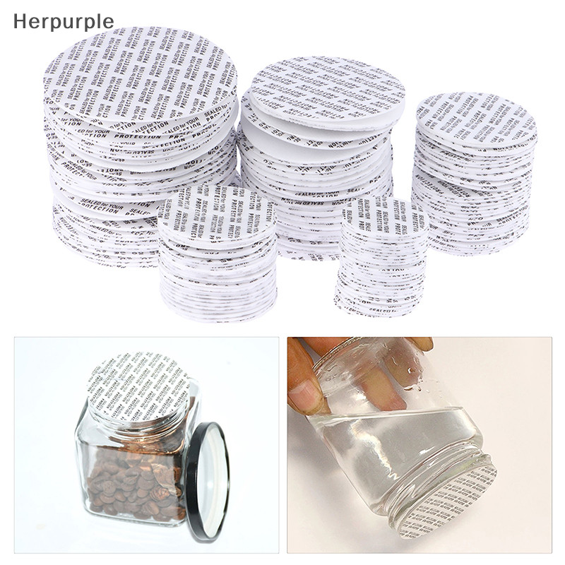 Herpurple ฝาโฟมซีลซับน้ํา มีกาวในตัว 20 มม. - 82 มม. สําหรับขวดเครื่องสําอาง 200 ชิ้น TH