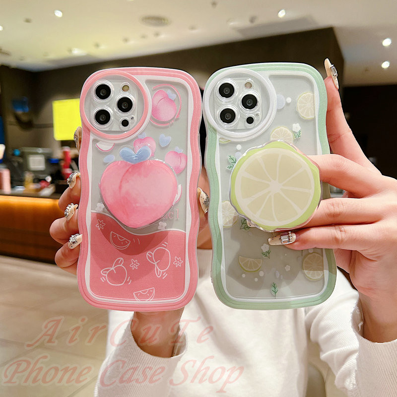 เคส VIVO Y18 Y17S Y27S Y36 Y27 Y22 Y22S Y21 Y21T Y20 Y19 Y17 Y16 Y15 Y15S Y12 Y12S Y12A Y11 Y03 Y02 Y02T Y01 Y100 Y91C Y1S Y50 Y35 Y33S Y33T Y31 Y30 S1 Pro V30 V29 V29e V27 V25 V23 V23e 4G 5G Clear Wave Protect Camera Fruit Peach Lemon Stand Soft Case
