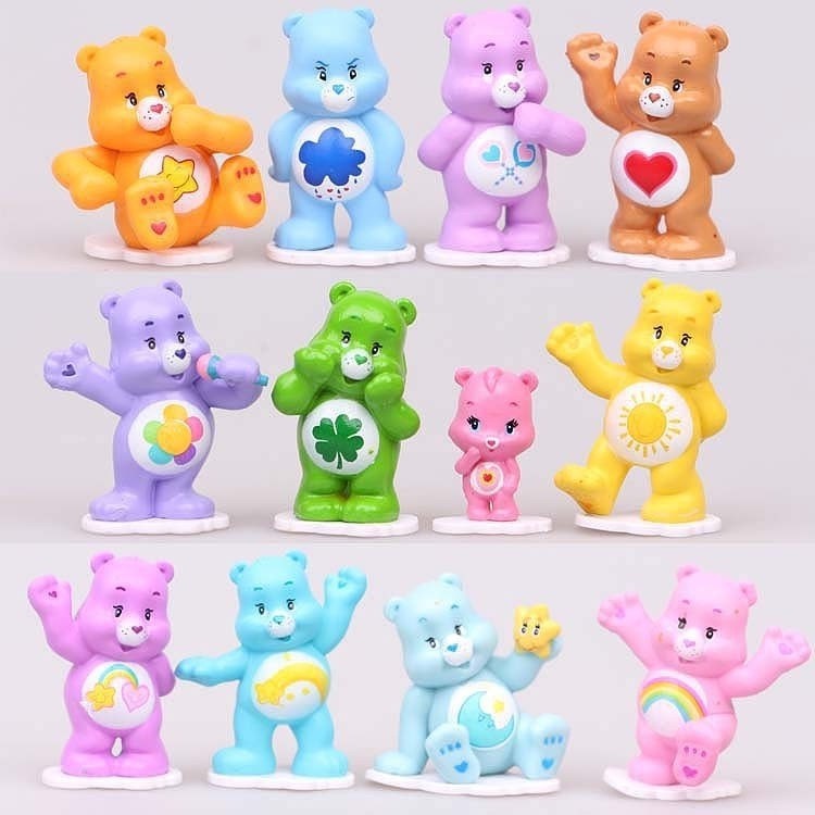 หมีแคร์แบร์ CareBears แคร์แบร์ โมเดลหมี เซ็ต12ตัว(PVC) 🇹🇭 🚚พร้อมส่งในไทย🚚 🇹🇭