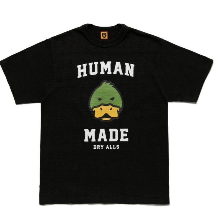 เสื้อยืด Humanmade สําหรับผู้ชายผ้าทําจากเสื้อยืดคอกลมผ้าฝ้ายไม้ไผ่คุณภาพสูง
