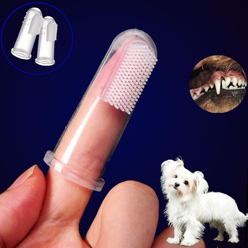 แปรงสีฟันยางพารา คุณภาพสูง อุปกรณ์ทําความสะอาดฟัน สําหรับสัตว์เลี้ยง สุนัข แมว 1 ชิ้น