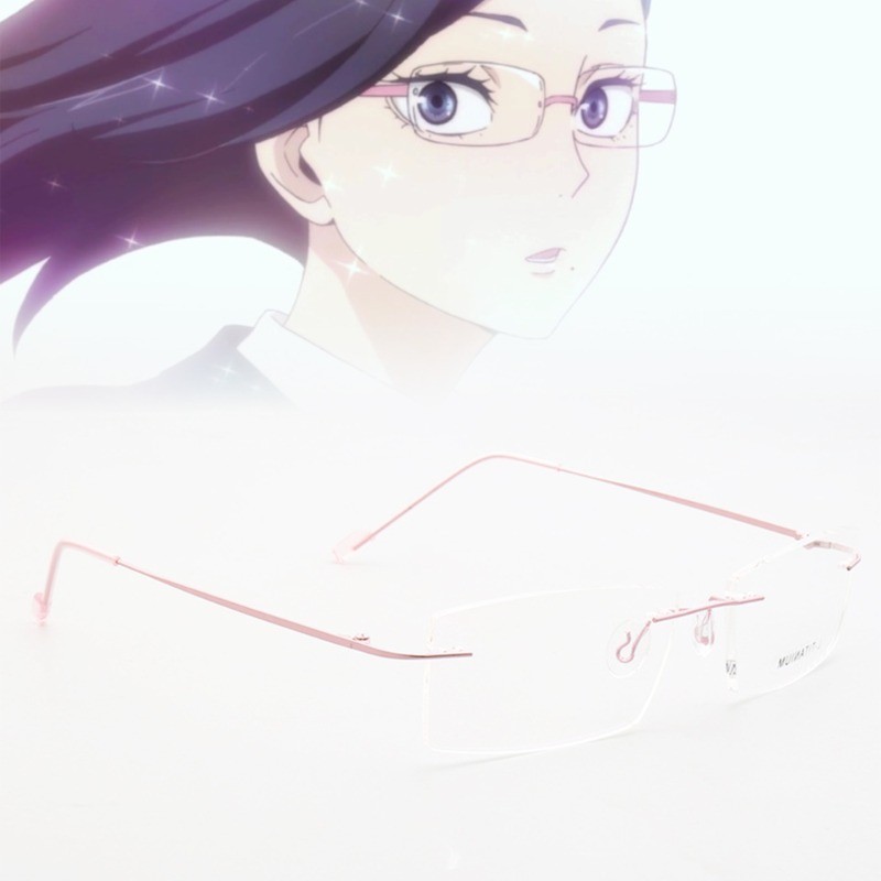 อนิเมะ Haikyuu!! แว่นตาคอสเพลย์ Shimizu Kiyoko Karasuno เหมาะกับของขวัญวันฮาโลวีน แฟชั่นสําหรับผู้หญ