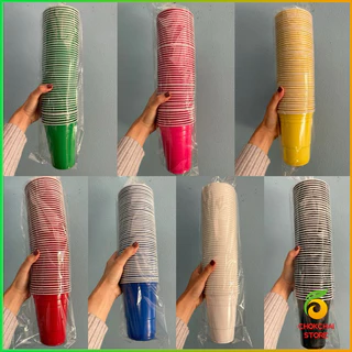 พร้อมส่งทันที 50 ใบ แก้วแดง แก้วหลากสีปาร์ตี้ RED CUP AMERICANPARTY Kirkland แก้วแดงปาร์ตี้ 16oz/2oz