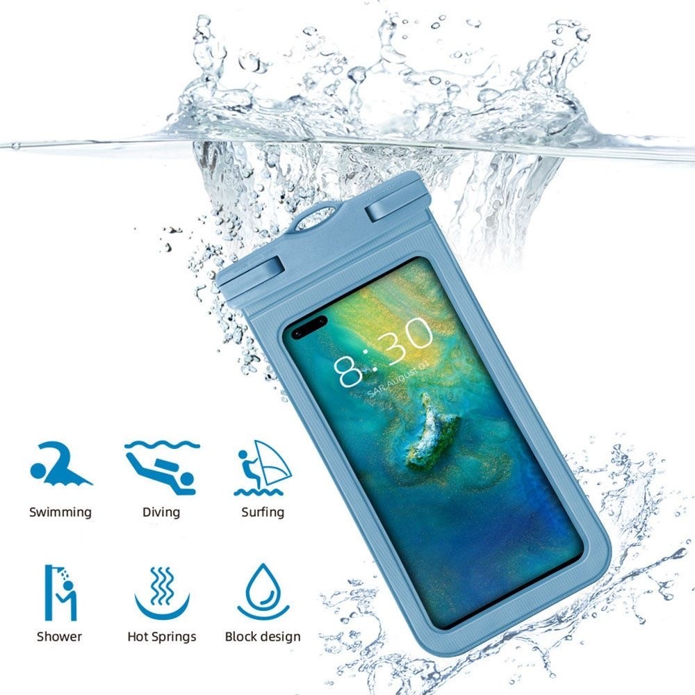 🔥ซองกันน้ำโทรศัพท์🔥ซองใส่โทรศัพท์กันน้ำ Waterproof Phone Case  ขนาด 7.2 นิ้ว ทัชสกรีนได้ ระบบล็อคกันน้ำ 3 ชั้น +