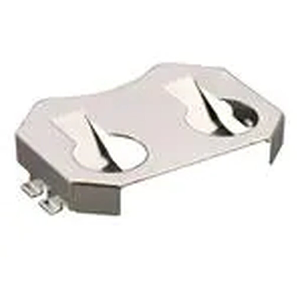 BAT-HLD-001 : TE Connectivity Coin Cell Battery Holder, Leaf Spring Contact, CR2032 Battery Holder