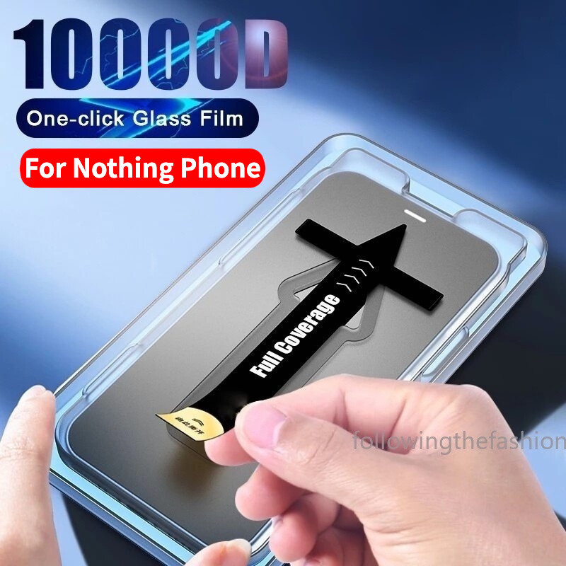 ฟิล์มกระจกนิรภัยกันรอยหน้าจอ HD อัตโนมัติ กันฝุ่น สําหรับ Nothing Phone 1 5G (1) (2) 2a