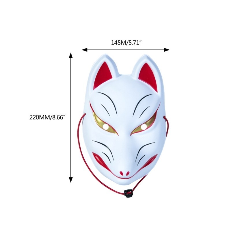 Xixi Foxes หน้ากากคอสเพลย์ รูปการ์ตูนสัตว์ สุนัขจิ้งจอก สไตล์ญี่ปุ่น สําหรับผู้หญิง และผู้ชาย ราคา ถูกที่สุด ดีลบีเคเค แกลเลอรีภาพที่ 2