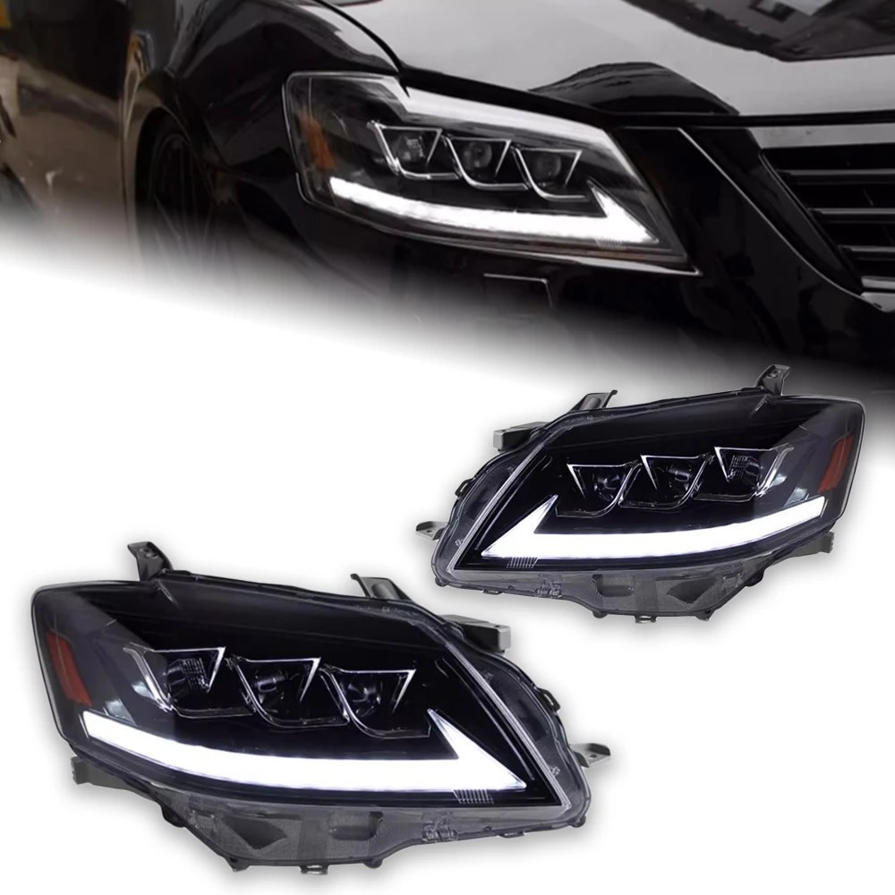 Car Styling for Toyota Camry Classic LED Headlight 2006-2014 Camry LED DRL Hid Head Lamp Angel Eye B