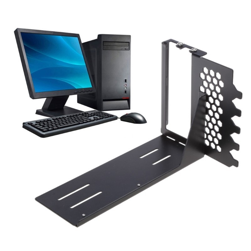 R* SXJ-B แนวตั้ง GPU ผู้ถือ GPU สนับสนุนวงเล็บแนวตั้ง GPU Mount Bracket สกรู