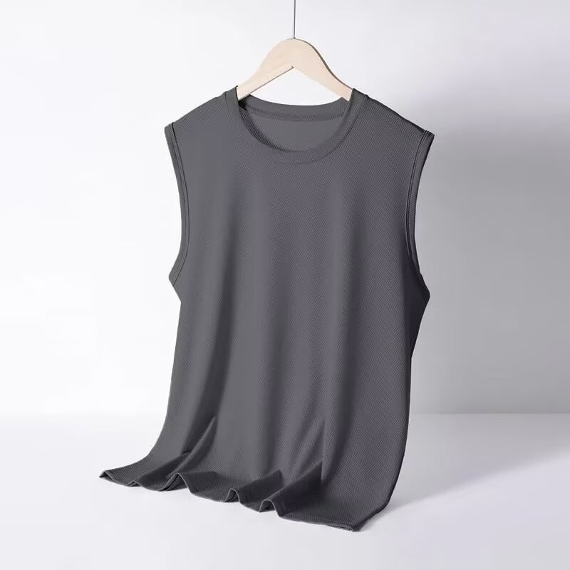 เสื้อยืด แขนกุด แห้งเร็ว สําหรับผู้ชาย ใส่ออกกําลังกาย วิ่ง เล่นกีฬา ฟิตเนส
