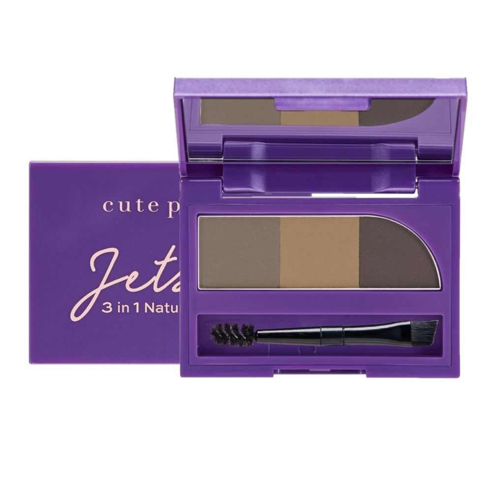 ของแท้·ส่งด่วน·ถูก Cute Press Jet 3In1 Natural Brow Kit #75348 : cutepress คิวท์เพรส เจ็ทเซ็ท คิท เขียนคิ้ว dayse