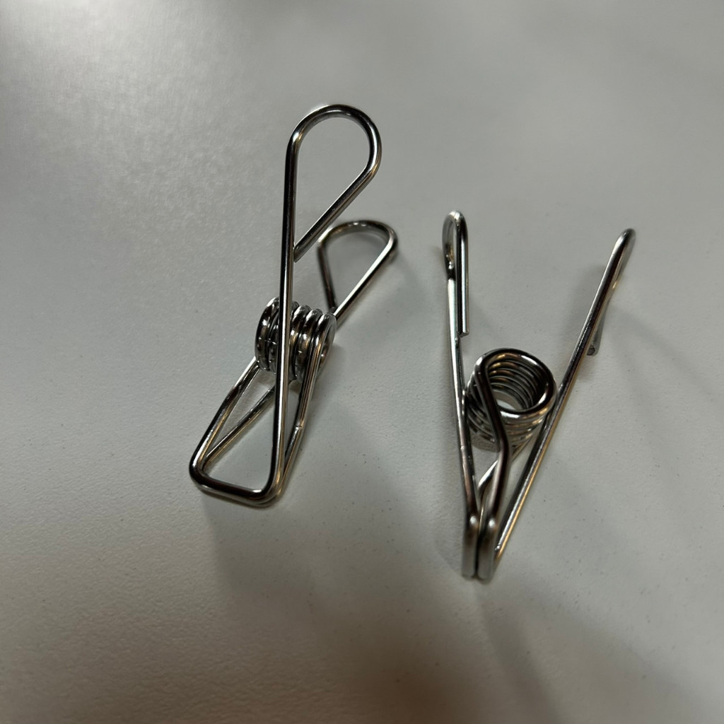 พร้อมส่ง กิ๊บหนีบผ้า ตัวหนีบผ้า หนีบขดลวด คลิปหนีบผ้า สแตนเลส ขนาด 4.3-8.5cm - รูปที่ 5