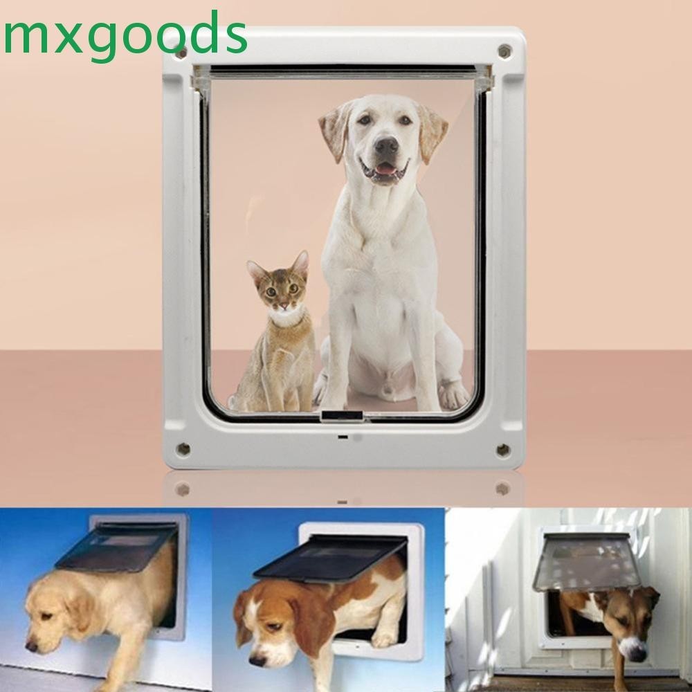 Mxgoods ประตูสกรีน แบบเงียบ ล็อกได้ สําหรับสัตว์เลี้ยง สุนัข แมว ขนาดใหญ่ กลาง 1 ชิ้น