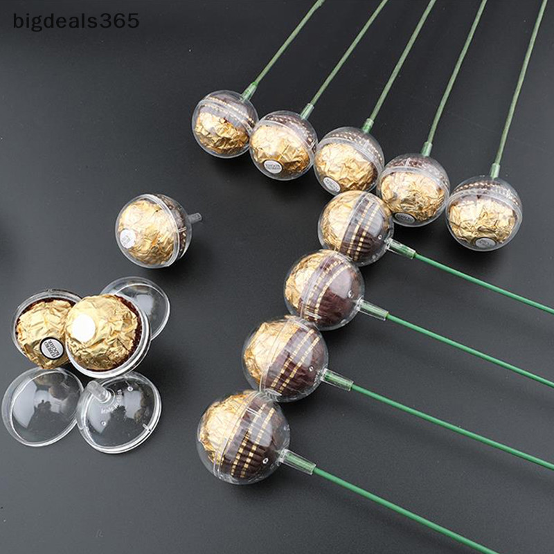 [bigdeals365] ใหม่ พร้อมส่ง กระดาษห่อช็อคโกแลต ขนมหวาน 10 ชิ้น