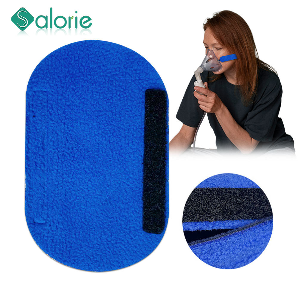 1 คู่ แถบคาดศีรษะ แผ่นป้องกัน หน้ากาก ที่คาดผม วงรี ป้องกันใบหน้า เข็มขัดคาดศีรษะ หนังกลับ ผ้า CPAP 