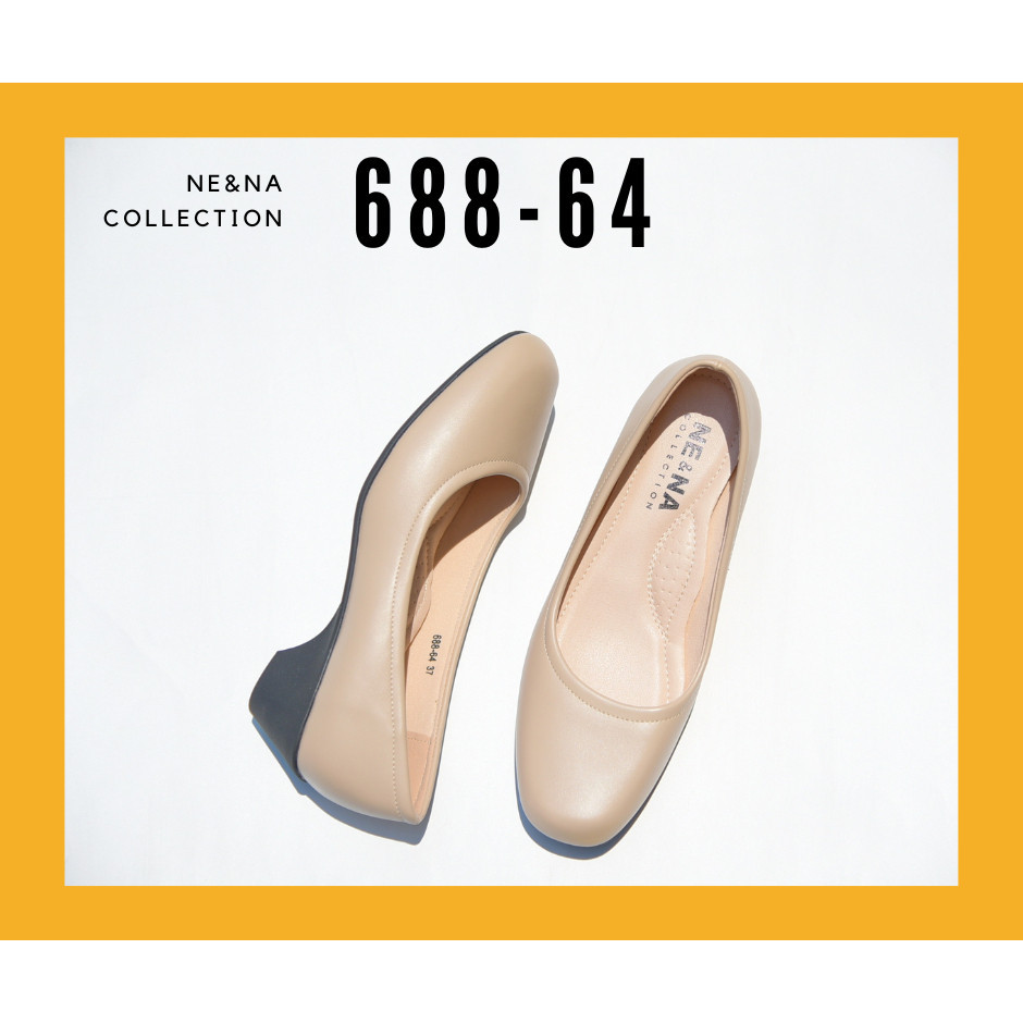รองเท้าแฟชั่น รองเท้าเเฟชั่นผู้หญิงเเบบคัชชูเเฟชั่นส้นปานกลาง No. 688-64 NE&amp;NA Collection Shoes