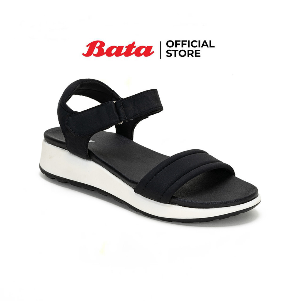 Bata บาจา รองเท้ามีส้นแบบรัดส้น รองรับน้ำหนักเท้า สูง 1 นิ้ว สำหรับผู้หญิง รุ่น ZARAH สีดำ 6616411 สีเทา 6615411