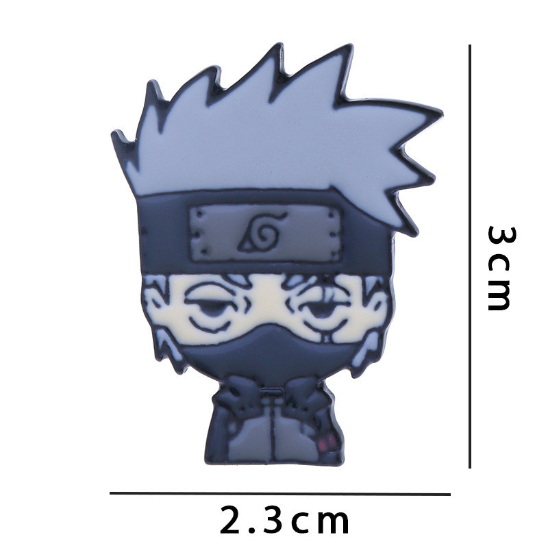 เข็มกลัด ลายการ์ตูนอนิเมะนารูโตะ ONE PIECE Luffy Zoro Sanji น่ารัก เครื่องประดับ สําหรับนักเรียน เสื้อผ้า กระเป๋านักเรียน - รูปที่ 4