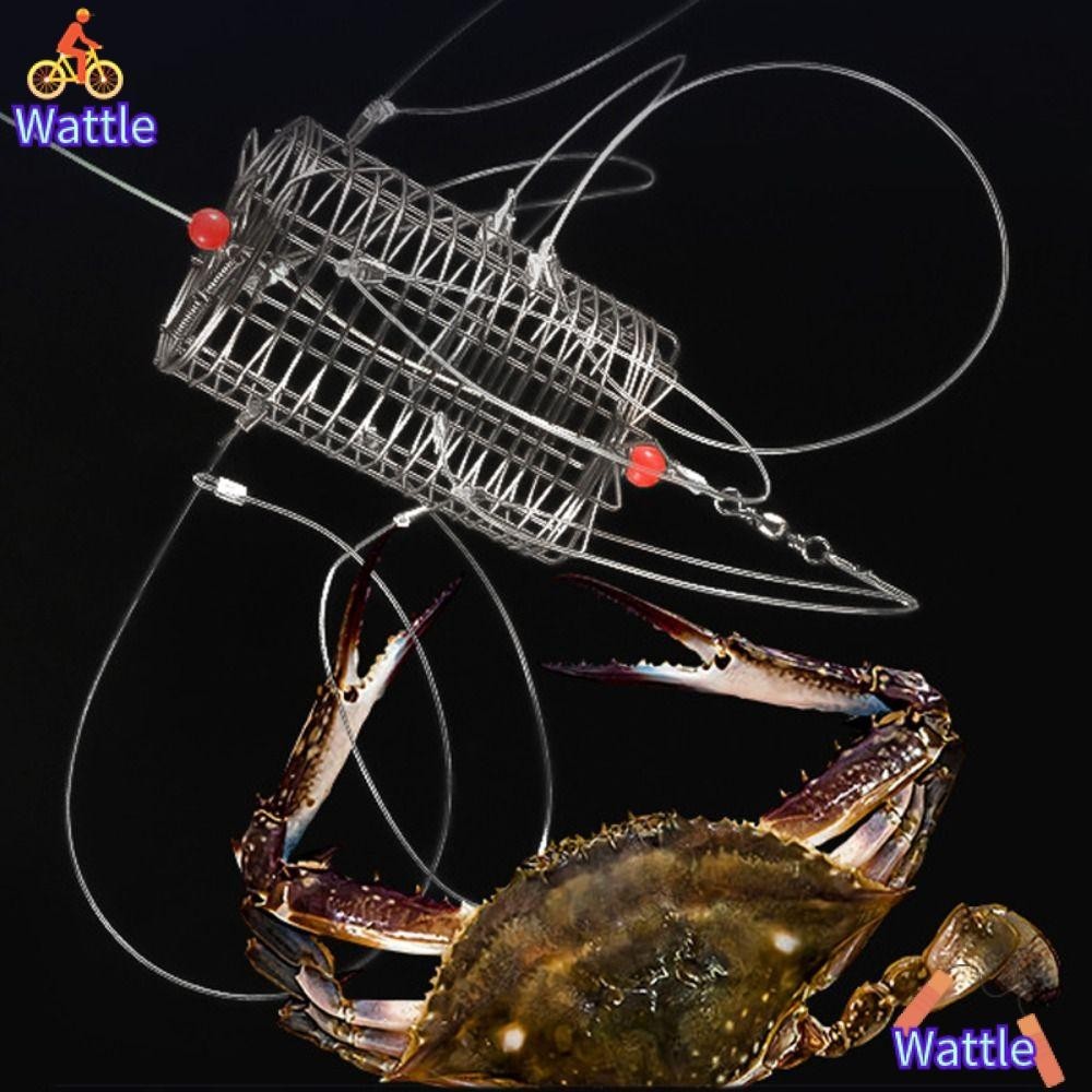 Wattle อุปกรณ์ดักจับปลา กุ้ง ปู ปู ไนล่อน สเตนเลส ทนทาน 8 ห่วง