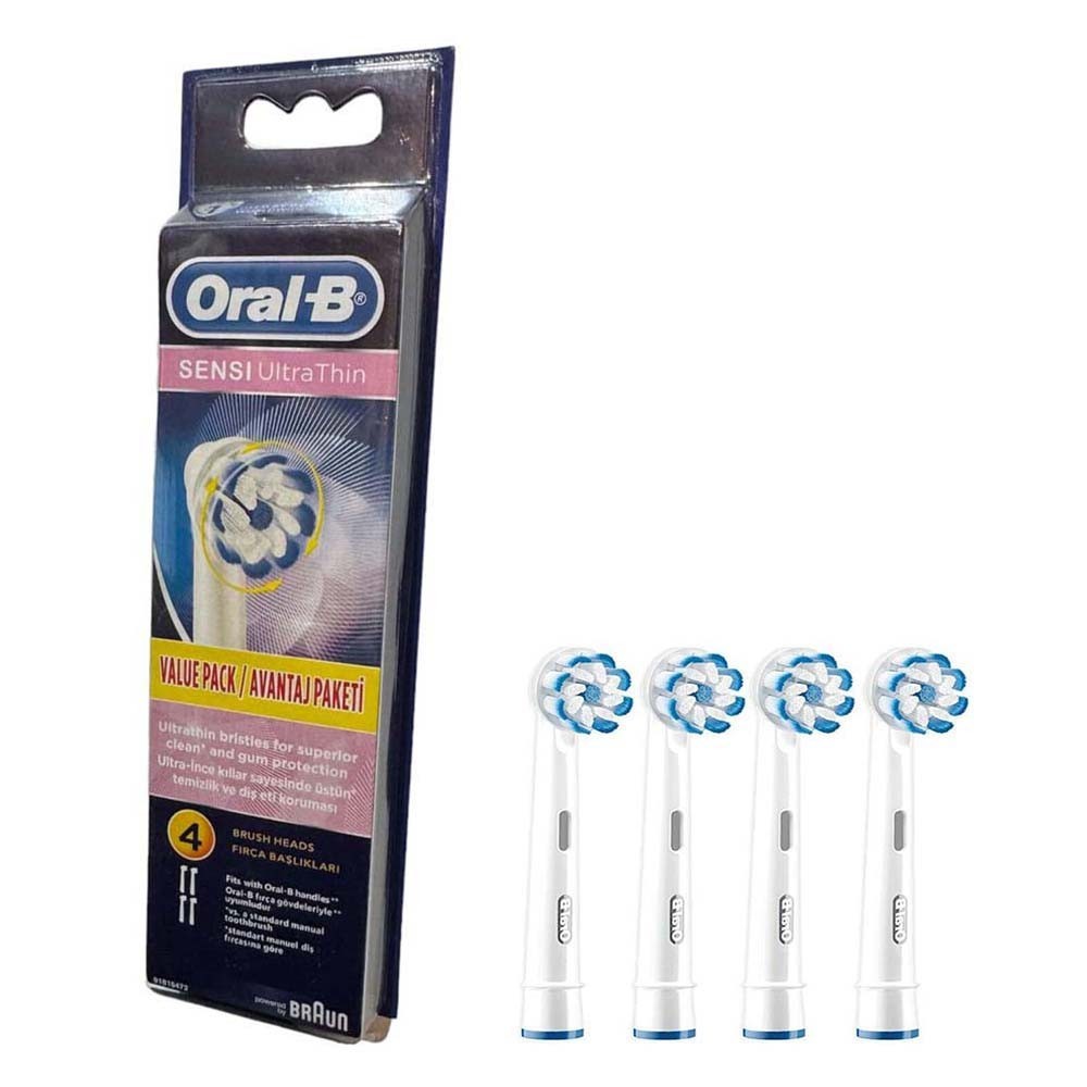 Braun Oral-B Sensi Ultra Thin Toothbrush Replacement Brush Heads 4/8pc