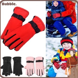 Bubble ถุงมือเล่นสกี ถุงมือเด็ก กันน้ํา กันลื่น ฤดูหนาว หนา …