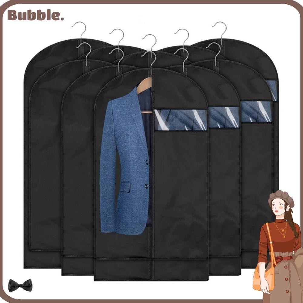 Bubble ถุงเก็บเสื้อผ้า PEVA กันฝุ่น ทนทาน สีดํา สีเทา สําหรับแขวนตู้เสื้อผ้า เสื้อโค้ท เสื้อสูท